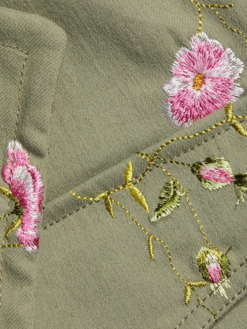 LoveShackFancy embroidered Dolisa military jacket and Ainsworth pant floral SET - Picture 8 of 10